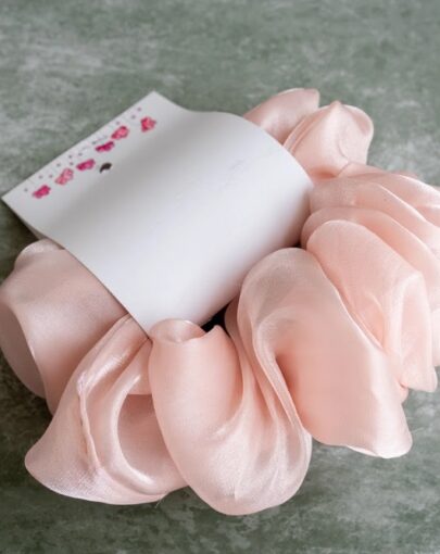 Soft Blush Hair Scrunchie
