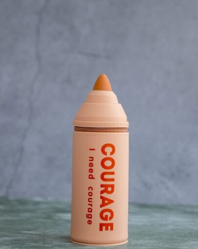 COURAGE Crayon Pencil Case