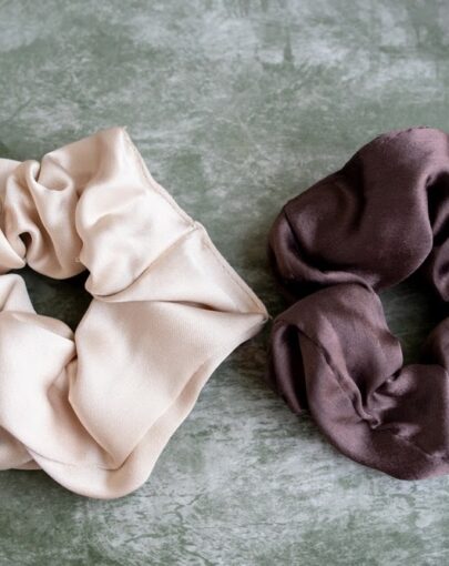 Elegant Satin Scrunchie Duo