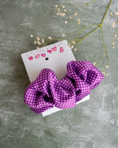 Purple Scrunchie Charm